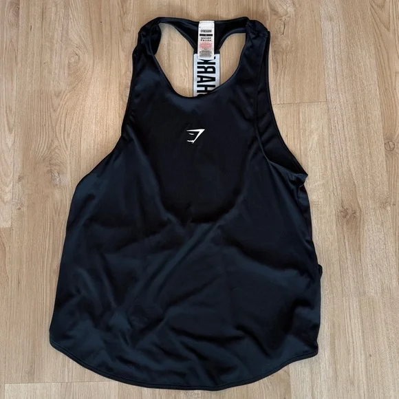 Gymshark Black and White Racerback Tank Tops - Picture 2 of 7
